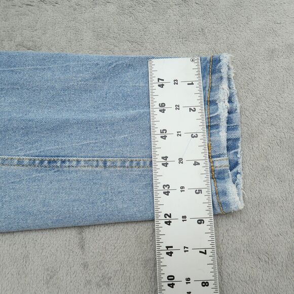 Alcott Jeans Mens Size 32x30 Blue Slim Fit Flex Denim Pants Distressed Fading - Picture 6 of 16